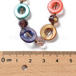 Ожерелья из бисера из натуральных ракушек в богемном стиле&nbsp;NJEW-S456-01