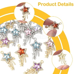 16 шт. 2-х цветные подвески из акрилового сплава с покрытием на стойке&nbsp;FIND-FS0003-40