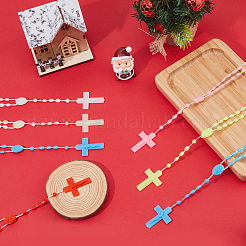 Светящиеся пластиковые ожерелья с подвесками&nbsp;NJEW-DC0001-06A