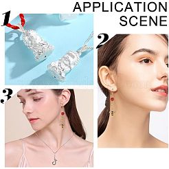 18 шт. 6 стильных латунных трубчатых держателя со стразами FIND-NB0003-06