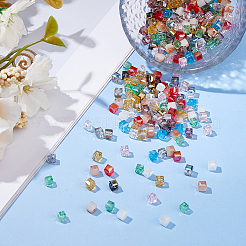 360шт 12 цвета гальванические стеклянные бусины&nbsp;EGLA-DC0001-14B