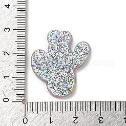 カラフルなアクリルプラスチックカボション  サボテン  28x24.5x2mm&nbsp;OACR-R269-07C