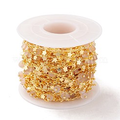 Цепочки из бисера из натурального серого агата&nbsp;CHC-K012-02G-12