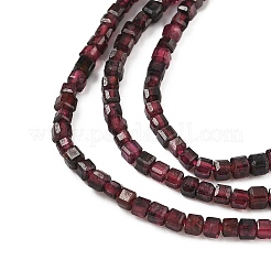 Гранат природный бисер нитей G-RM25319-A02-2x2mm