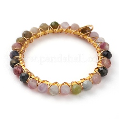 Подвески из натурального разноцветного турмалина&nbsp;PALLOY-JF00590-02