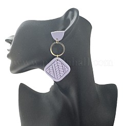 Boucles d'oreilles pendantes en pâte polymère&nbsp;FS-WG7370D-07