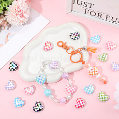 50шт УФ-покрытие непрозрачные акриловые бусины MACR-PA0001-21