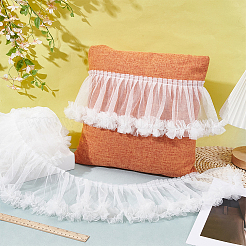 4 ярд полиэстеровой плиссированной кружевной отделки&nbsp;OCOR-PH0007-69D