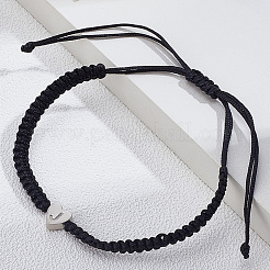 1 bracelet tressé en nylon réglable pour femmes et hommes&nbsp;BJEW-LP0001-34J-P