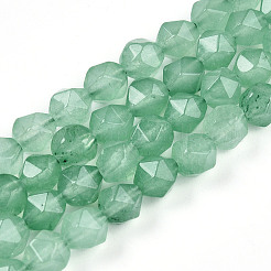 Окрашенные природные белый нефрит бисер пряди G-T139-8mm-46I