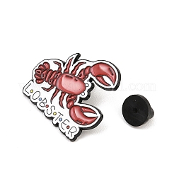 Épingles émaillées en forme de homard&nbsp;JEWB-F044-02A-EB