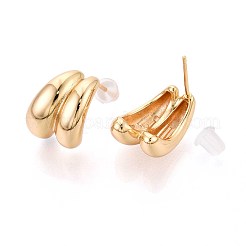 Латунь серьги&nbsp;KK-T071-19G-01