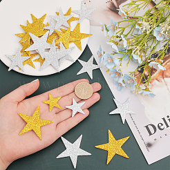 4 ensemble d'autocollants en mousse EVA à thème de Noël de 2 couleurs&nbsp;STIC-GL0001-03
