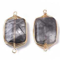 Соединители звеньев естественного мутного кварца&nbsp;G-N326-21