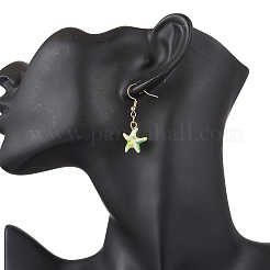 Серьги-подвески в виде морских звезд из нержавеющей стали 304&nbsp;EJEW-JE06444