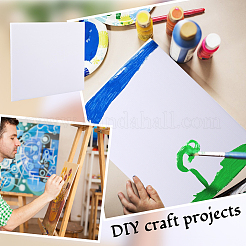 プラスチック段ボールシートパッド  DIYクラフトモデルの構築  長方形  ホワイト  402x302x4mm&nbsp;DIY-WH0569-60A-02