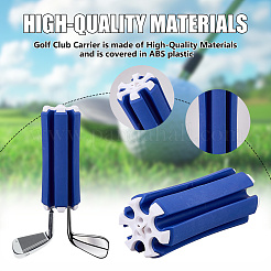 ABS＆ペットポータブルゴルフクラブ収納スタンド  ブルー  144x55.5mm&nbsp;TOOL-WH0039-86B