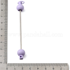 Пластиковый брелок для ключей с бусинами для изготовления украшений своими руками AJEW-C040-01A