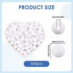 Непрозрачные акриловые бусины&nbsp;MACR-SP0001-27B-05