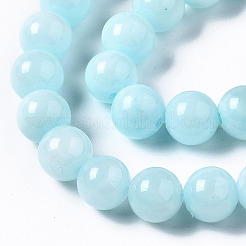 Природные окрашенные желтый нефрит драгоценный камень шарик нити X-G-R271-8mm-Y04