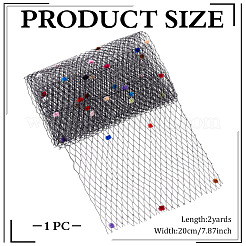 Полиэфирная сетчатая ткань из тюля AJEW-WH0678-95A