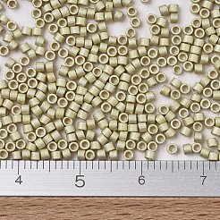 MIYUKIデリカビーズ  シリンダー  日本製シードビーズ  11/0  （db1831f）デュラコート亜鉛メッキマットシルバー  1.3x1.6mm  穴：0.8mm  約10000個/袋  50 G /袋&nbsp;SEED-X0054-DB1831F