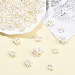 200 шт. 2 стиля бусины из искусственного жемчуга из АБС-пластика&nbsp;OACR-YW0004-44