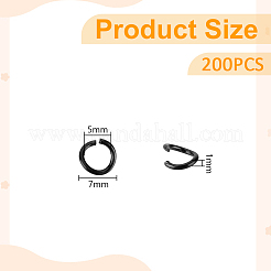 200 шт. Открытые соединительные кольца из нержавеющей стали 304 STAS-UN0058-44C