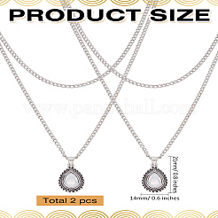 2шт акриловый кулон в форме слезы&nbsp;NJEW-LP0001-24