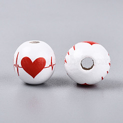 Набивные шима деревянные бусины&nbsp;WOOD-T033-07M