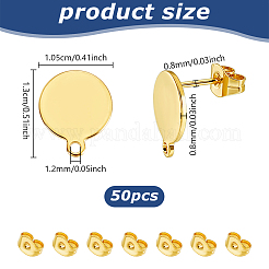 Ohrstecker-Beschläge aus Edelstahl 304&nbsp;STAS-UN0003-36G