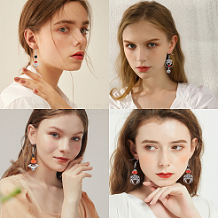 176 шт. набор для самостоятельного изготовления сережек на тему Хэллоуина&nbsp;DIY-SC0014-72