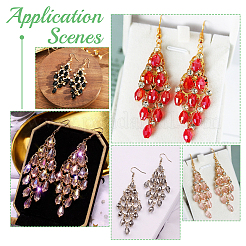 100 шт. 2 стиля 201 нержавеющая сталь радужная люстра компоненты соединения STAS-UN0061-31