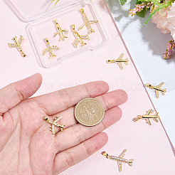 10 шт. 5 стиля латунные подвески с микропаве и кубическим цирконием&nbsp;KK-BBC0019-87