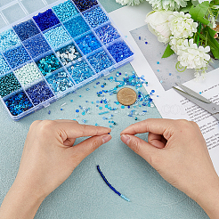 Kit de fabrication de bijoux à faire soi-même avec des paillettes en plastique et des perles de rocaille&nbsp;DIY-DC0002-85C