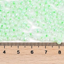 Непрозрачные цвета блестящие стеклянные бусины&nbsp;X1-SEED-K010-04C