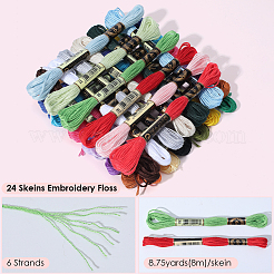 6-слойная полиэфирная нить для вышивания&nbsp;OCOR-CY0002-54B