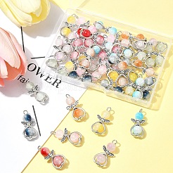 40 шт. подвески в виде ангела из стекла 8 цветов. с фурнитурой из сплава PALLOY-FS00027