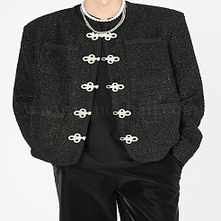 8шт 4 цвета набор пуговиц-узлов ручной работы в китайском стиле с изображением лягушки&nbsp;DIY-LP0006-87