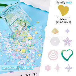 100 г пластиковых пайеток&nbsp;PVC-TA0001-04E