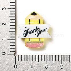 Кабошоны из непрозрачной смолы на тему Дня учителя&nbsp;RESI-Z018-01C