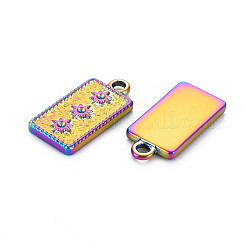 Подвеска цвета радуги 201 из нержавеющей стали со стразами&nbsp;STAS-S119-032