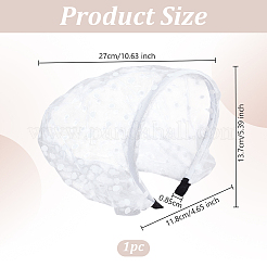 Резинки для волос с вуалью из полиэстера OHAR-WH0021-63A