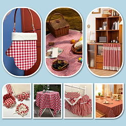 Tartan-Polyestergewebe&nbsp;DIY-WH0816-561E