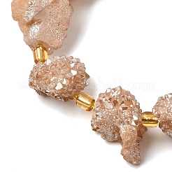 Гальванические натуральный druzy шарики агата стренг&nbsp;G-G289-02D