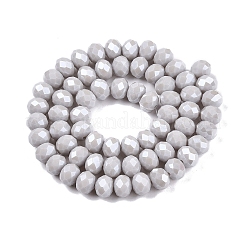 Chapelets de perles en verre électroplaqué&nbsp;LS-EGLA-A044-P8mm-A19