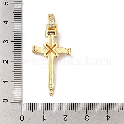 Подвески из латуни и кубического циркония&nbsp;KK-L216-054G-01