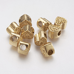 Placcatura ionica (ip) 304 perline europee in acciaio inossidabile impostazioni strass&nbsp;STAS-J022-141G