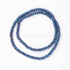 Opaco non magnetici ematite sintetico fili di perline&nbsp;G-D800-09C