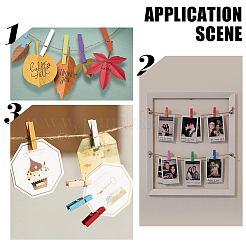 100 шт. натуральные деревянные прищепки-зажимы&nbsp;AJEW-SP0003-48A